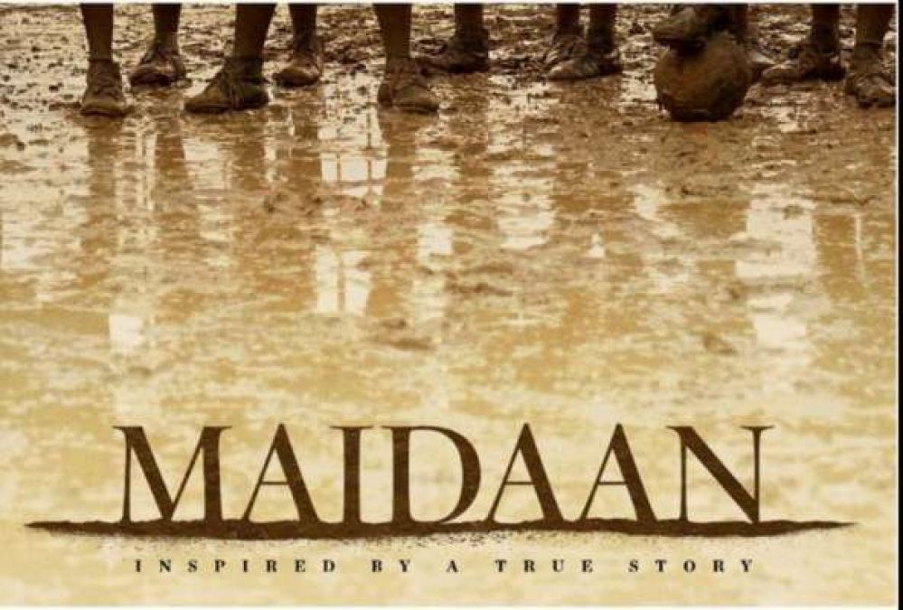 Poster of Ajay Devgn's upcoming film 'Maidaan' surfaced