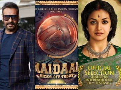 अजय देवगन की आगामी फिल्म 'मैदान' का पोस्टर आया सामने, फुटबॉल की कोचिंग देते नज़र आएँगे 'सिंघम'