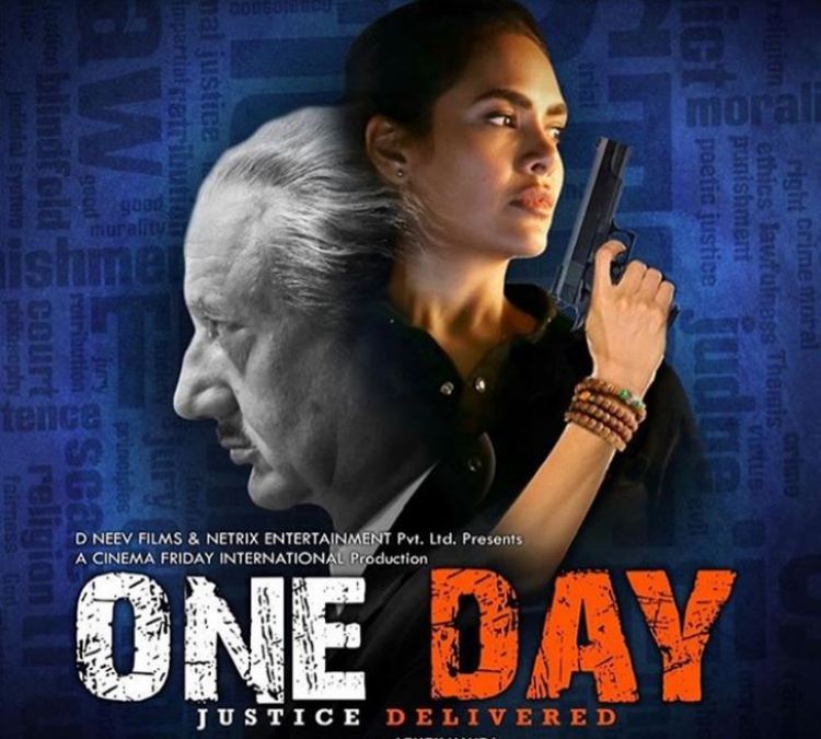Poster of Anupam Kher and Isha Gupta's One Day is out, check it out here