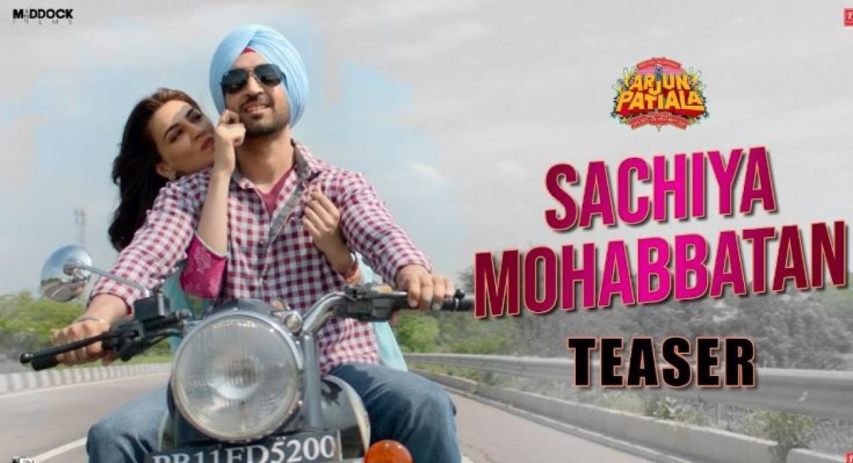 Arjun Patiala Song: The chemistry of the Kriti-Diljit, shown in the new song 'Sachchi Mohhabatan'.