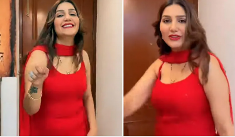 Sapna made a splash on her husband's song, fans also went crazy