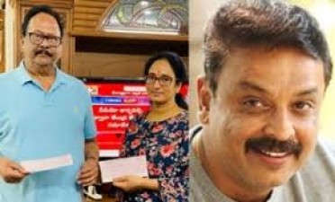 Krishnam Raju's wife donated 10 lakh rupees