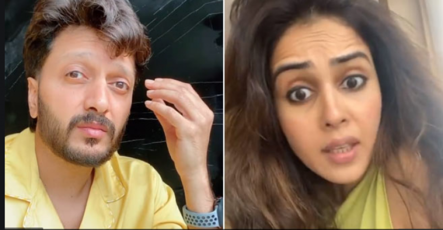 VIDEO: Riteish Deshmukh reaction to Genelia D'Souza question as she asks about headache