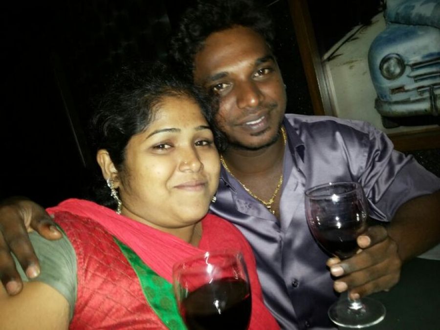 Vanitha shares this pic of Nanjil Vijayan and Surya Devi