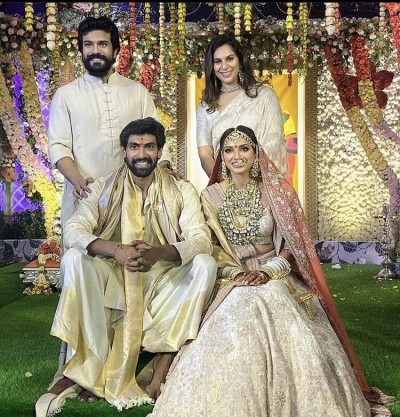 शादी के जोड़े में बहुत ही खूबसूरत लग रहे है राणा दग्गुबती और उनकी पत्नी मिहिका, देंखे तस्वीरें