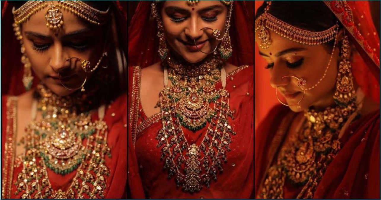Marathi actress Prachi Tehlan looks beautiful in bridal avatar