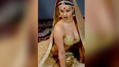 Namrata Malla stealing fans hearts in golden dress this time