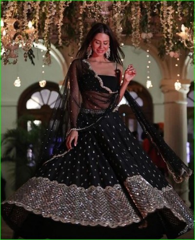 Punjabi actress shows her beautiful avatar in black lehenga and choli