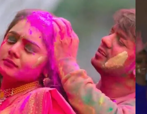 Neelkamal Singh was seen painted in the colors of Holi, the new song went viral