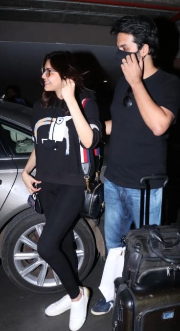 Kajal Aggarwal returns to Goa after celebrating New Year with husband