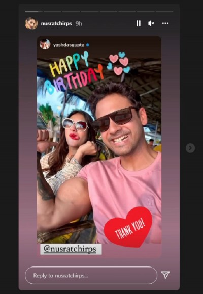 Nusrat celebrates her birthday with boyfriend, shares beautiful photos