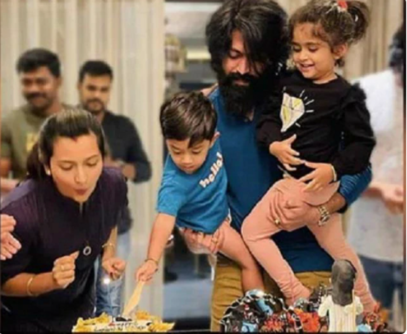 Yash celebrates his 36th birthday with his family