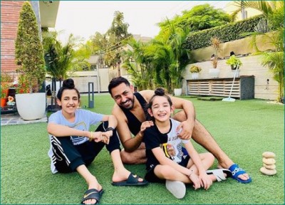 Video: Gippy Grewal is having fun with his children