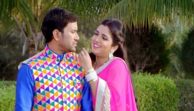 Bhojpuri song: Amrapali romances with Nirhua, shares post