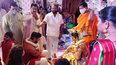 Nithin and Shalini got married in beautiful way, See pics