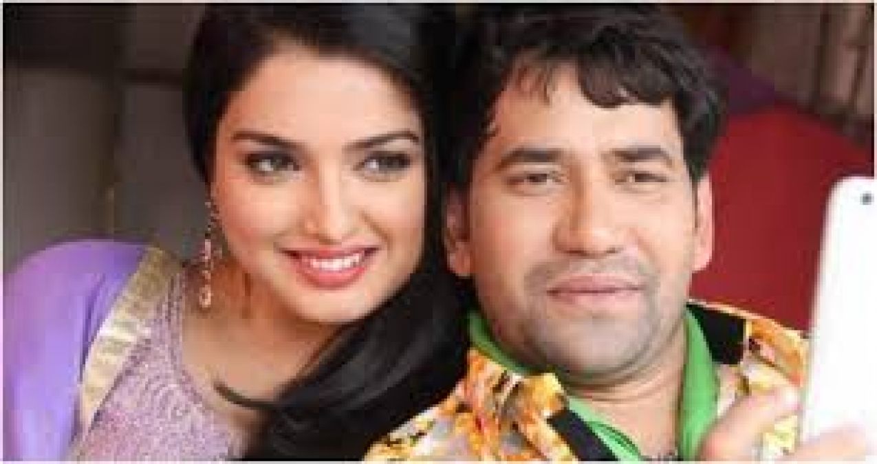 Amrapali Dubey shares Dinesh Lal Yadav's special video