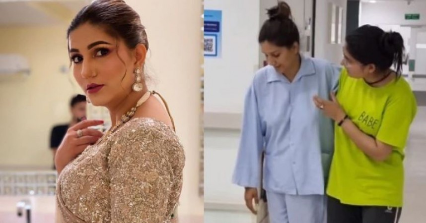 Sapna Choudhary's painful video surfaced from hospital, fans shocked after glimpsing