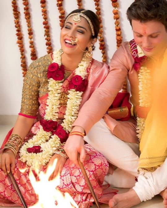 After the completion of 4 years of marriage, Shriya congratulated her husband in a unique way