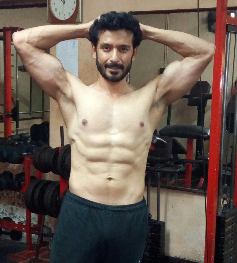 Actor Tota Roy Chowdhury doing yoga in this new style