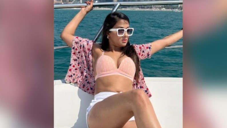 Namrita poses in pink bra, all the fans have lost consciousness