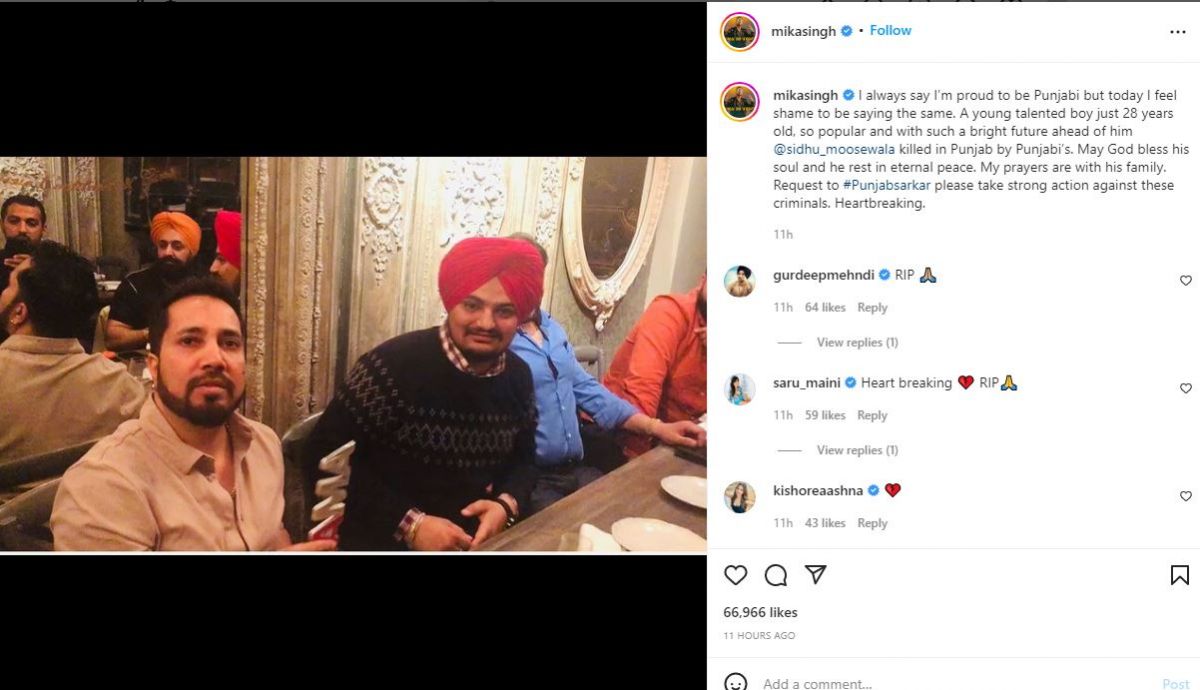 Mika Singh shocked by the death of Sidhu Musewala, ashamed of being a Punjabi