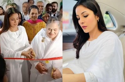 Shehnaaz Gill inaugurates Brahma Kumari Hospital, katrina of Punjab is even more beautiful in white clothes