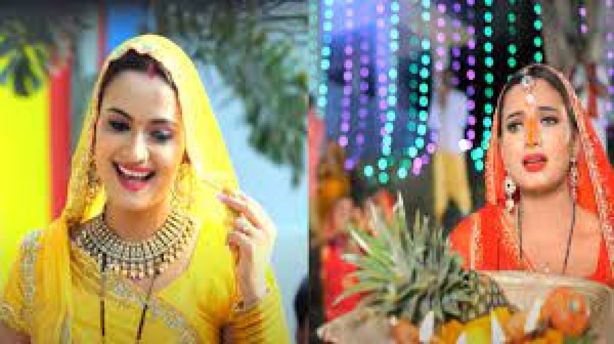 Neelam Giri's new stunning Chhath song trending on social media with its release