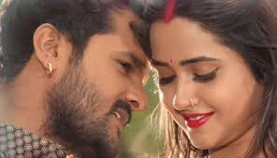 Khesari Lal and Kajal Ragwani's romantic video will make you go aww