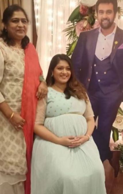 Meghana Raj's baby shower photos featuring late Chiranjeevi Sarja will make you go emotional