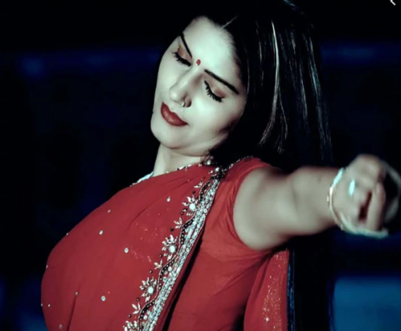 Sapan Red Xxx Video - Sapna Chaudhary shared a very sexy photo in frill saree, fans go ...