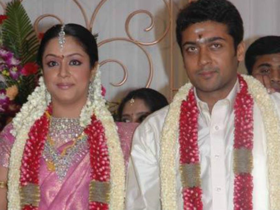Jyothika Saravanan's onscreen relationship started an off-screen romance and the two began dating in 2001