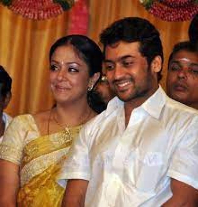 Jyothika Saravanan's onscreen relationship started an off-screen romance and the two began dating in 2001