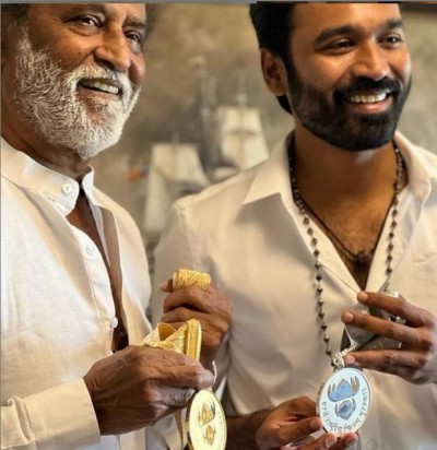 Dhanush shared picture with father-in-law Rajinikanth, wrote special thing