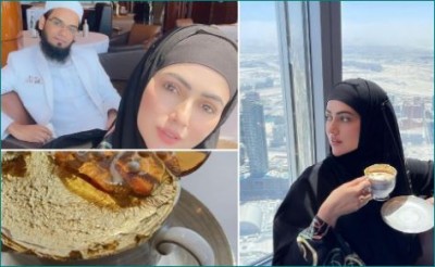 Husband gives Sana Khan unique surprise, breakfast on top of Burj Khalifa