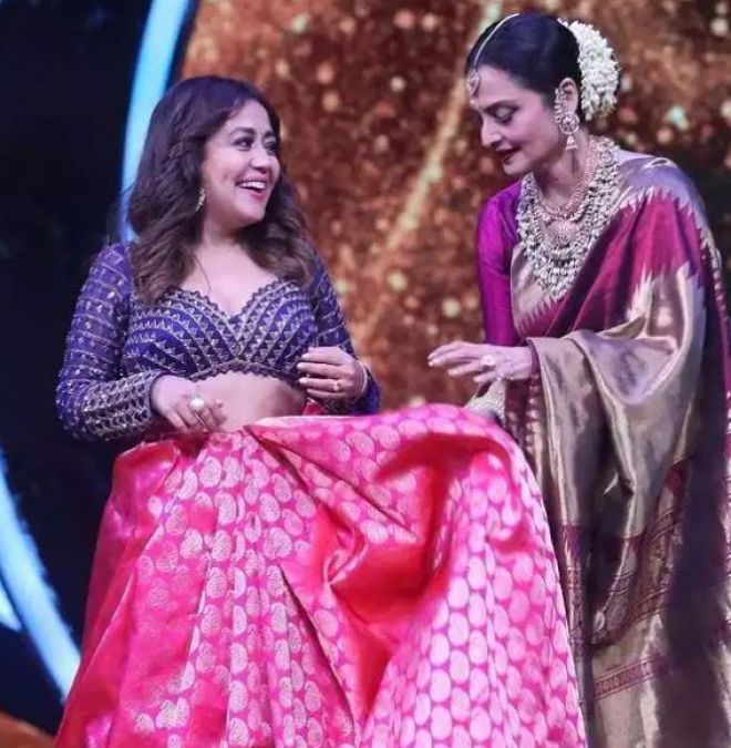 Neha Kakkar jumps joyfully, actress Rekha is reason