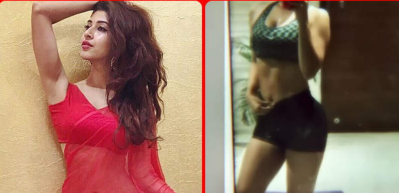 Sonarika Bhadoria shares a video wearing hot Pants and Bikini waist