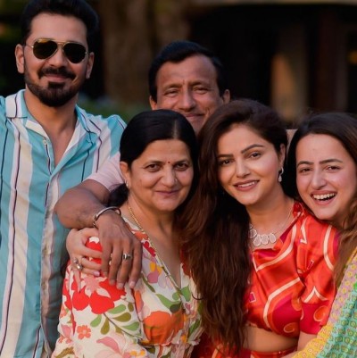 Pictures of Rubina Dilaik's family vacation shadowed on the internet, seen having fun