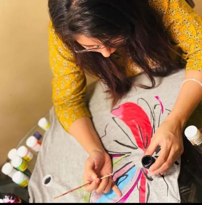 Deepika Kakkar is painting amid lockdown