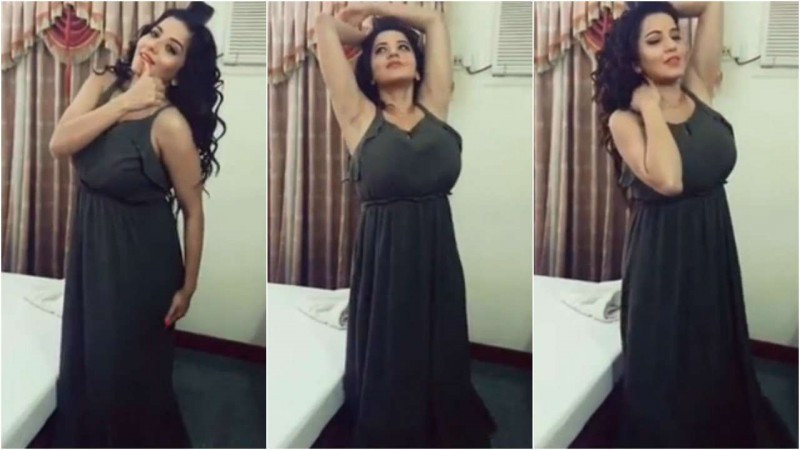 Monalisa is seen openly changing clothes, video goes viral