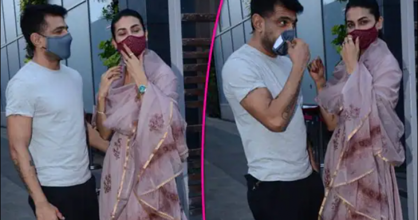 जन्मदिन पर एजाज खान ने किया पवित्रा को किस, तस्वीरें हो रहीं वायरल