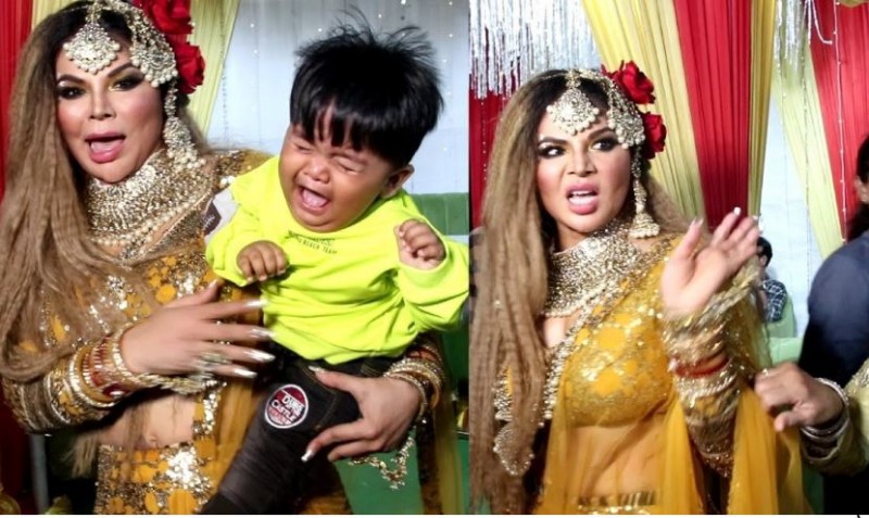 Rakhi Sawant's baby gets scared after being adopted, people are shocked to see the video