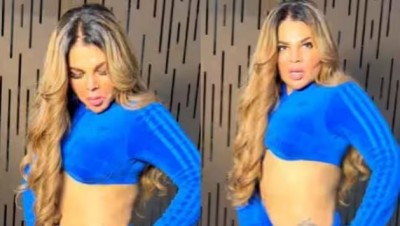 After the top, now Rakhi Sawant has slipped her skirt in front of the paparazzi, users are furious