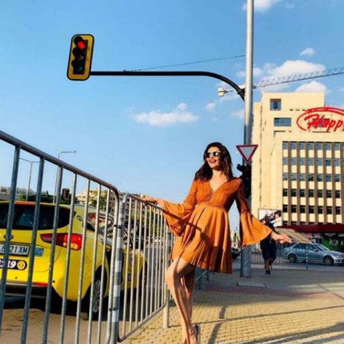 Karisma Tanna shows her bold style in Bulgaria!