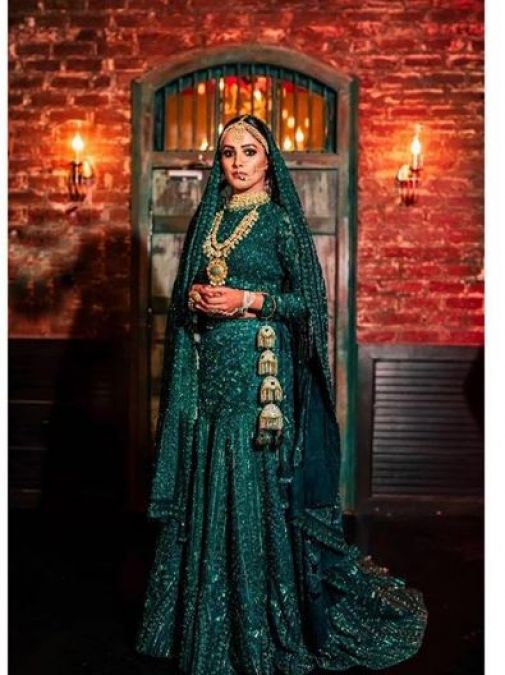 Anita Hassanandani looks wondrous in Green colour Accent, seems like a beautiful bride!