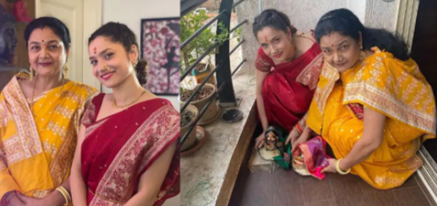 Ankita Lokhande shares picture and videos of Mahalakshmi pooja
