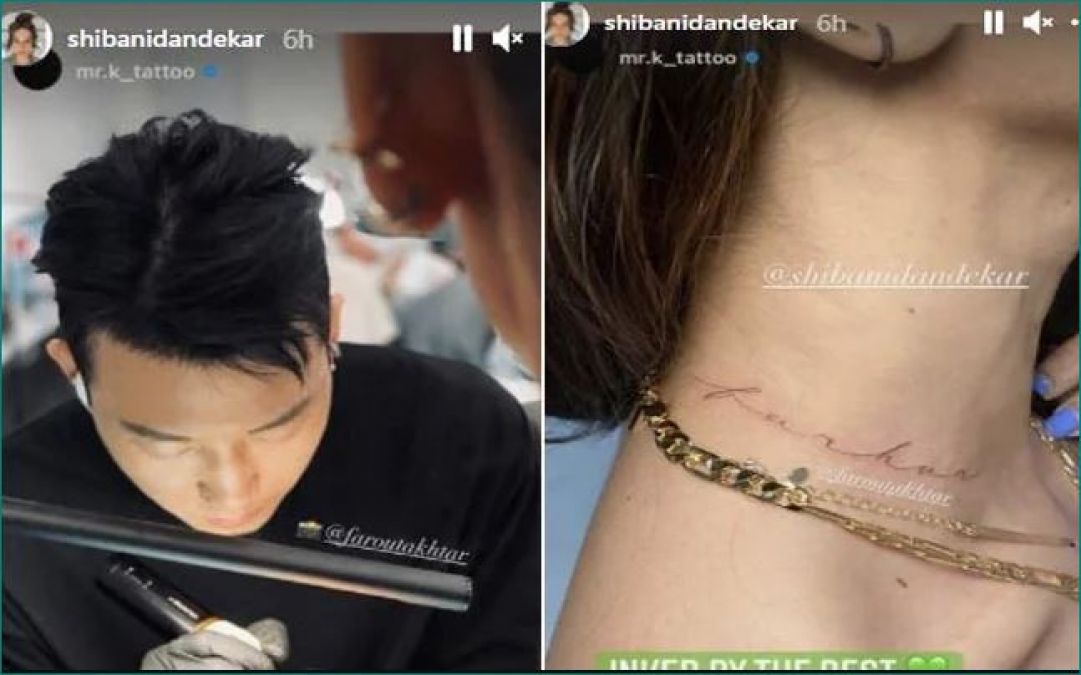 Shibani gets a tattoo of boyfriend's name at this special place on her birthday