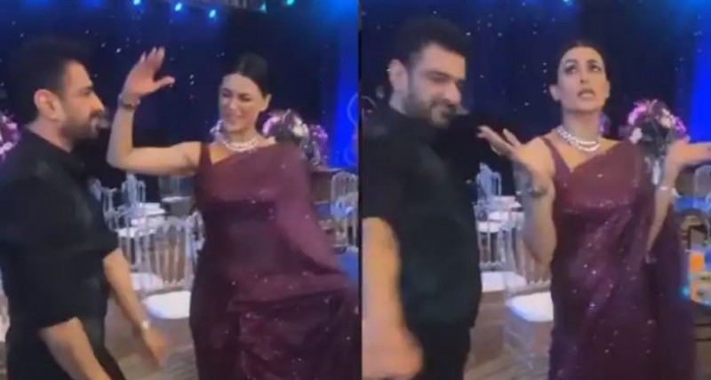 Eijaz Khan and Pavitra Punia Dance Together at Ankita Lokhande and Vicky Jain's Engagement, Watch