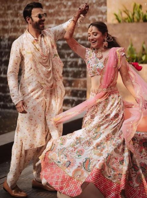 Ankita Lokhande's look at the wedding makes a splash, here's all the pictures from Haldi-mehndi to wedding