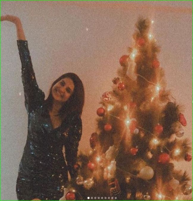 Jennifer Winget celebrates early Christmas with her Bepannah co-stars