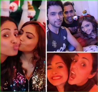 Hina Khan and boyfriend Rocky gives Christmas party, Kasauti's cast spotted